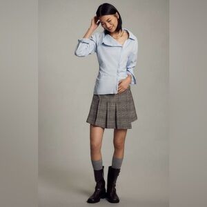 Maeve Asymmetrical Buttondown Shirt SIZE M NEW